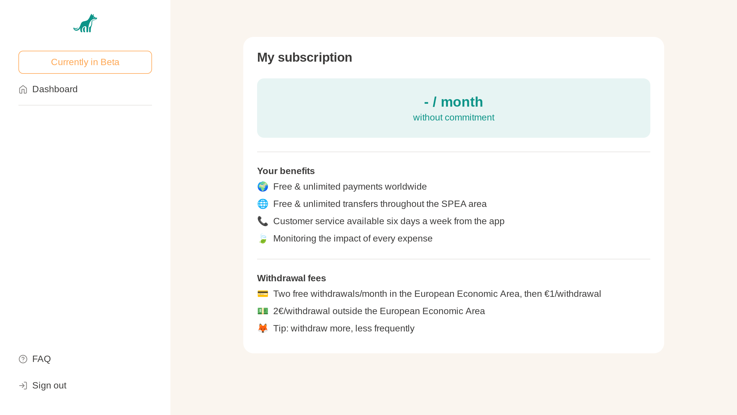 Navigate to subscription details